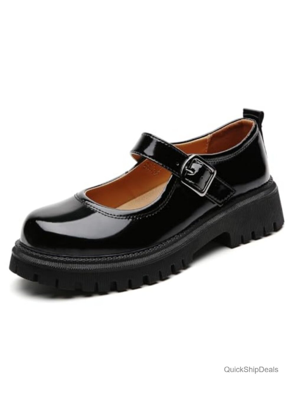 Women's Platform Mary Jane Shoes Chunky Oxford Round Toe Memory Foam